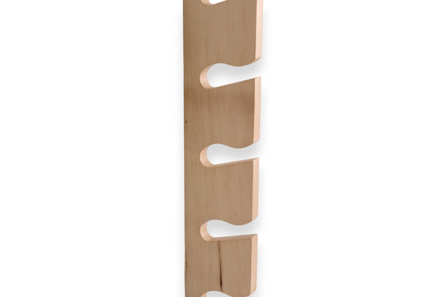 Deskvue Solid Wood Vertical Cap Rack | Minimal Wall Mounted Design | Hat Holder