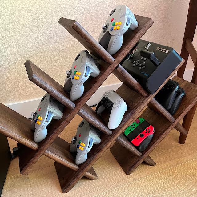 DeskVue Solid Wood Wine Rack, Handmade gift, Wine holder