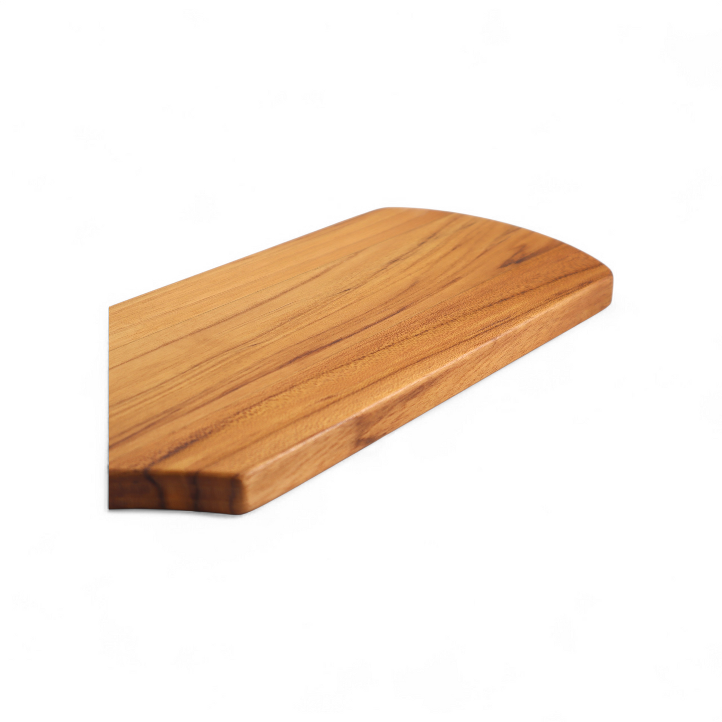 Solid Teak Cutting Board with Handle | Handmade Kitchen Chopping Board | Light Cutting Board | 0.75" Thick |