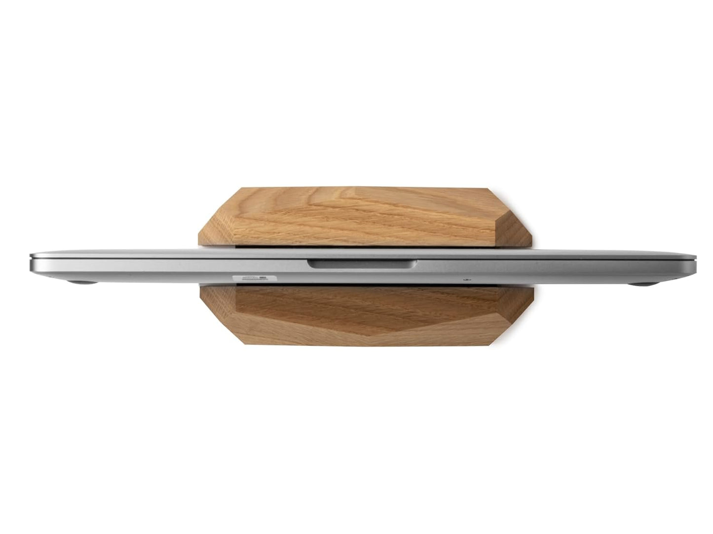 Deskvue Solid Wood Laptop Dock | Diamond Cut | Office Decor | Minimal Desk Space Saving