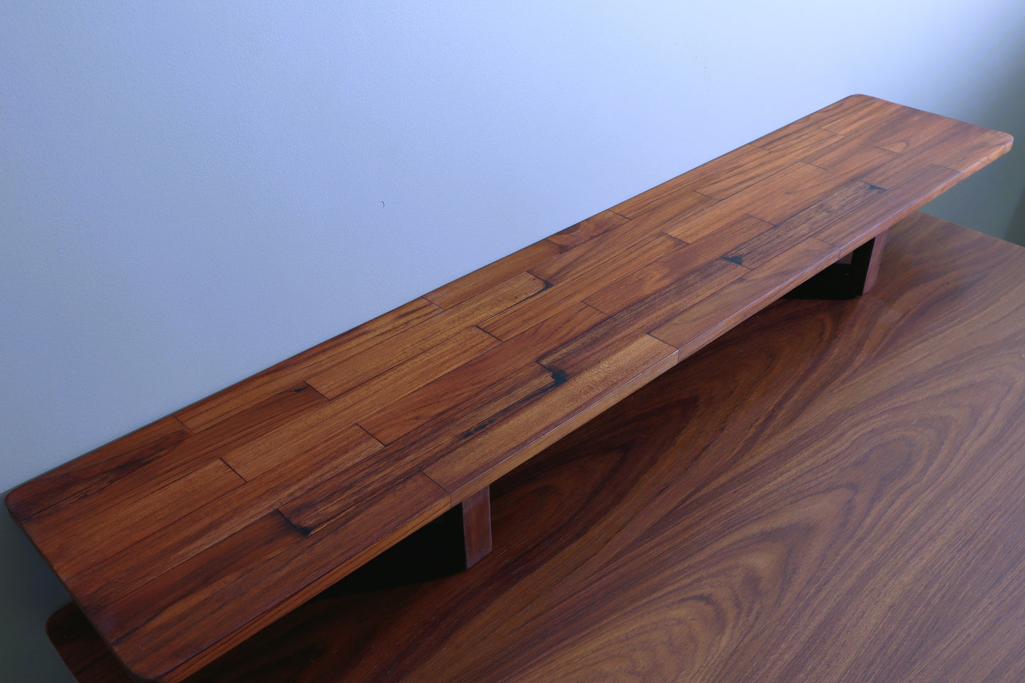 DeskVue Karlby Desk Shelf, Solid Wood, Monitor Stand