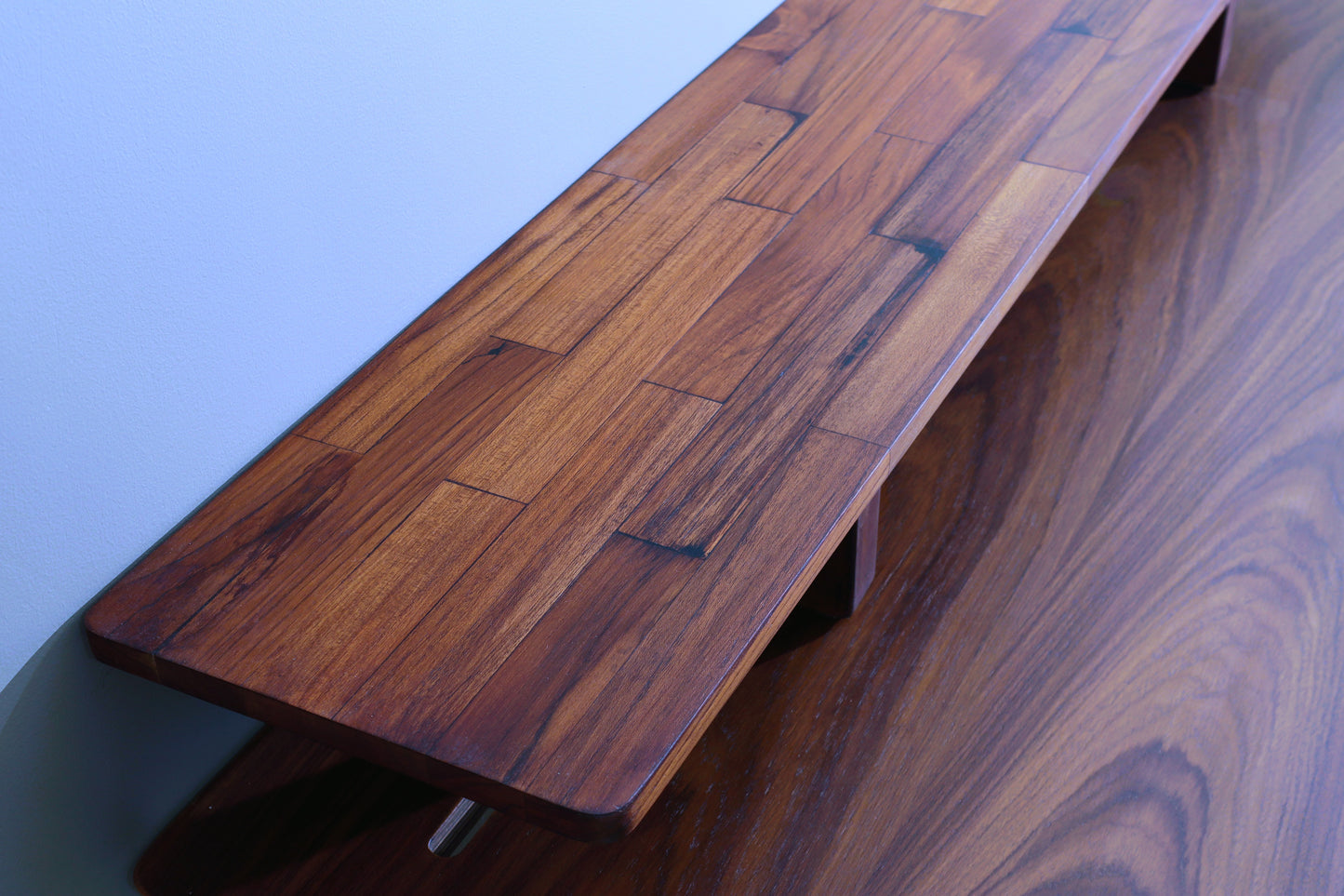 DeskVue Karlby Desk Shelf, Solid Wood, Monitor Stand