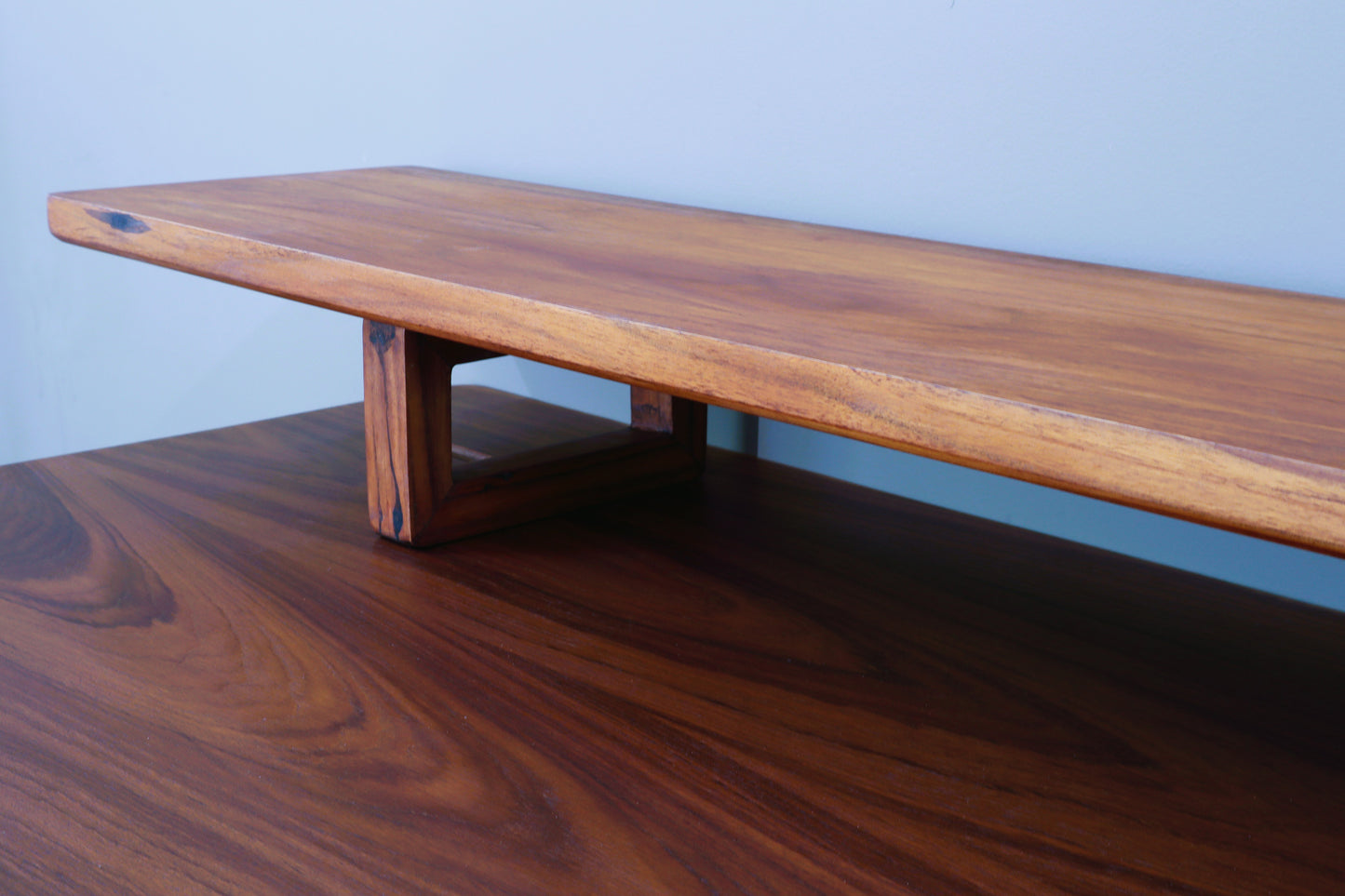 DeskVue Karlby Desk Shelf, Solid Wood, Monitor Stand