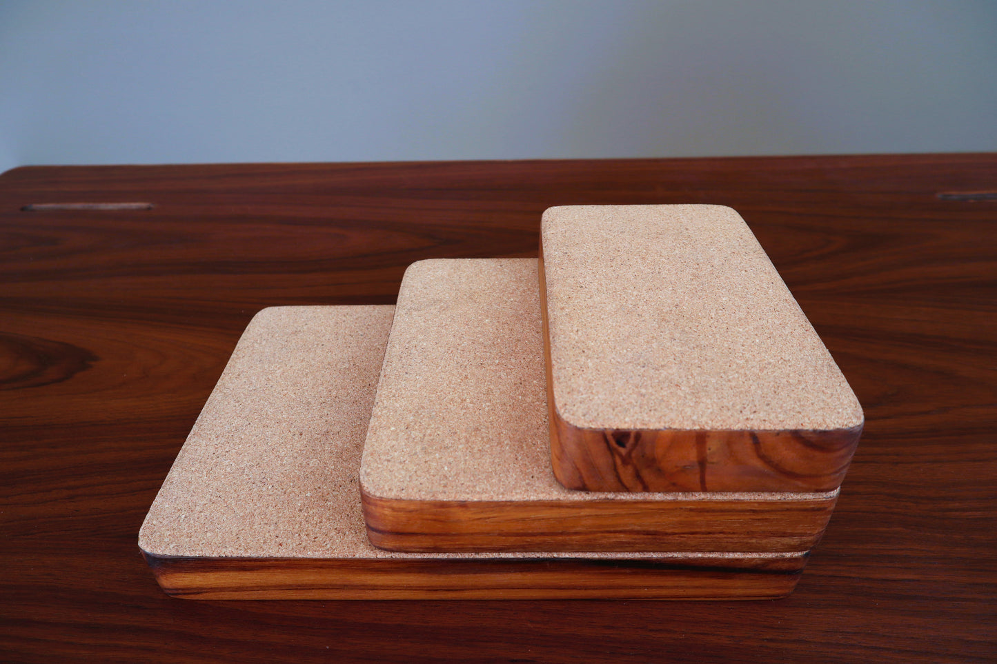 DeskVue Solid Wood Valet Tray Set, Desk Accessories, No-Joints