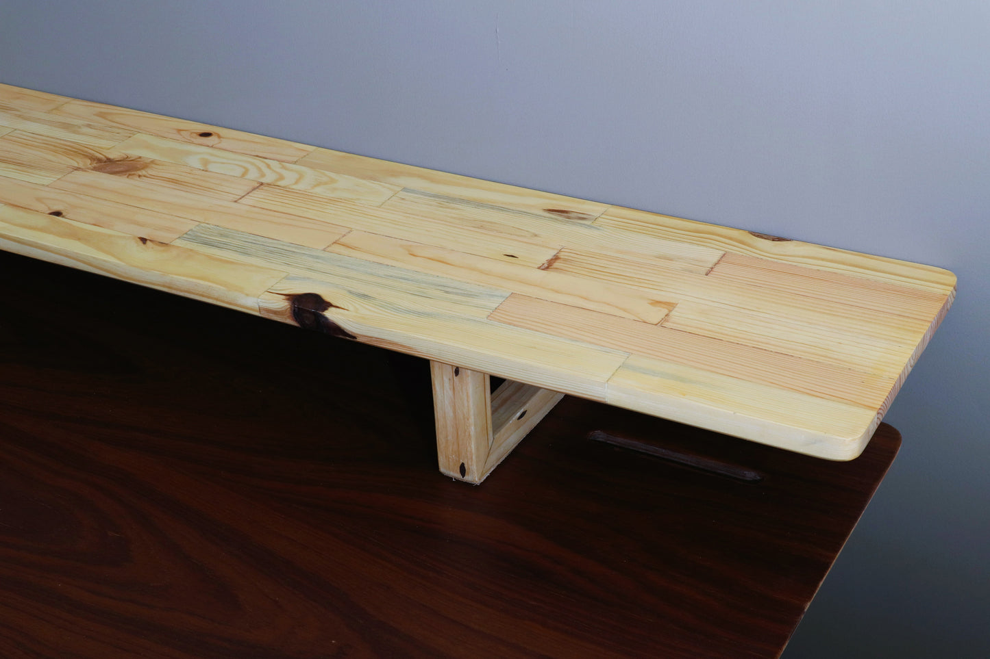 DeskVue Karlby Desk Shelf, Solid Wood, Monitor Stand