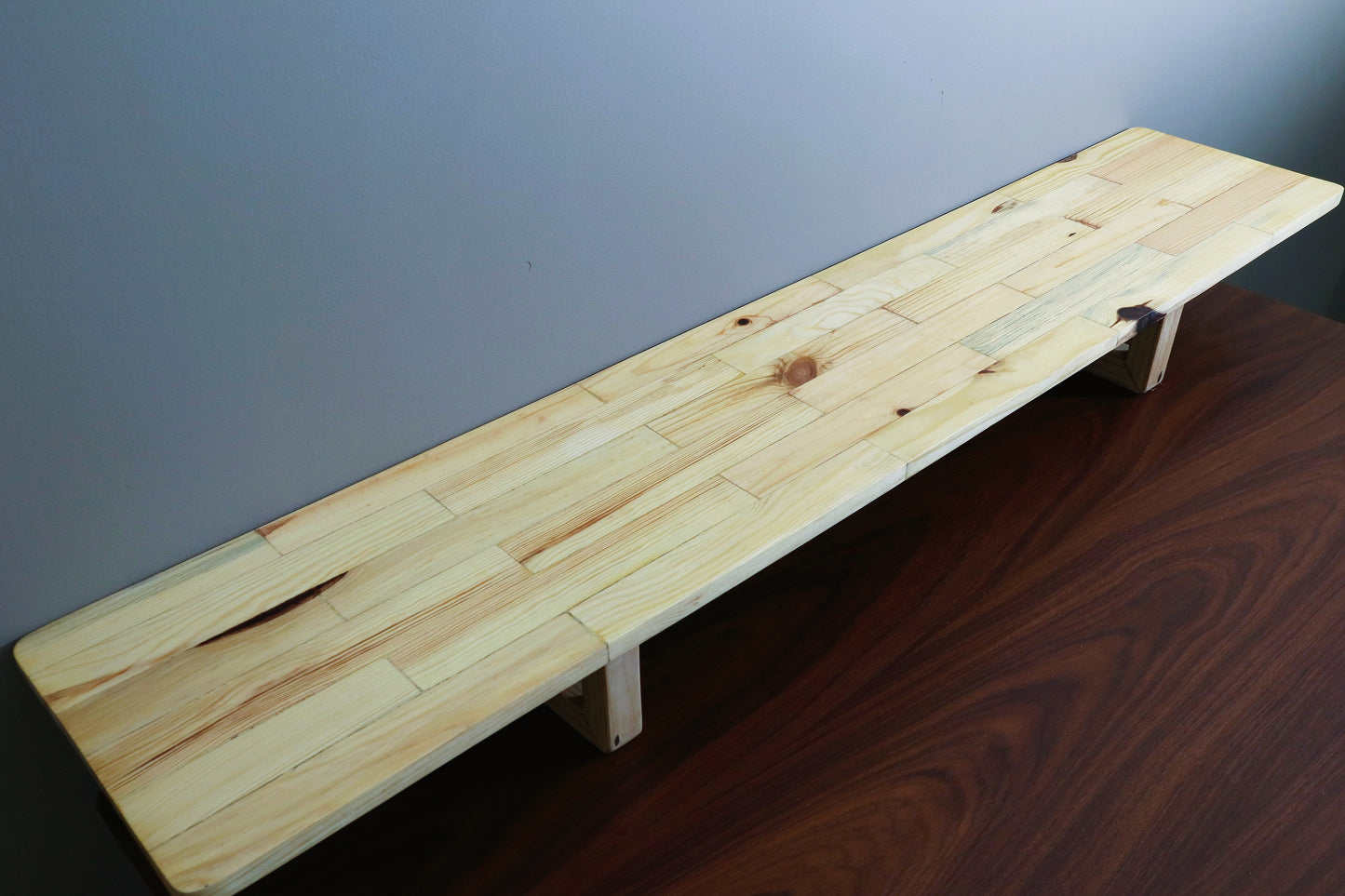 DeskVue Karlby Desk Shelf, Solid Wood, Monitor Stand