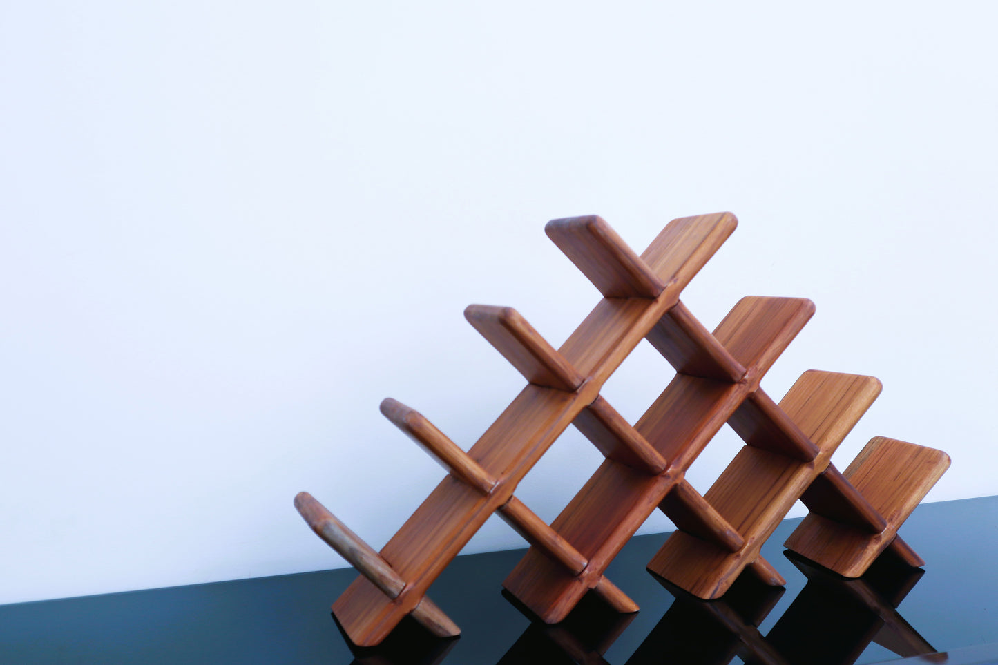 DeskVue Solid Wood Wine Rack, Handmade gift, Wine holder