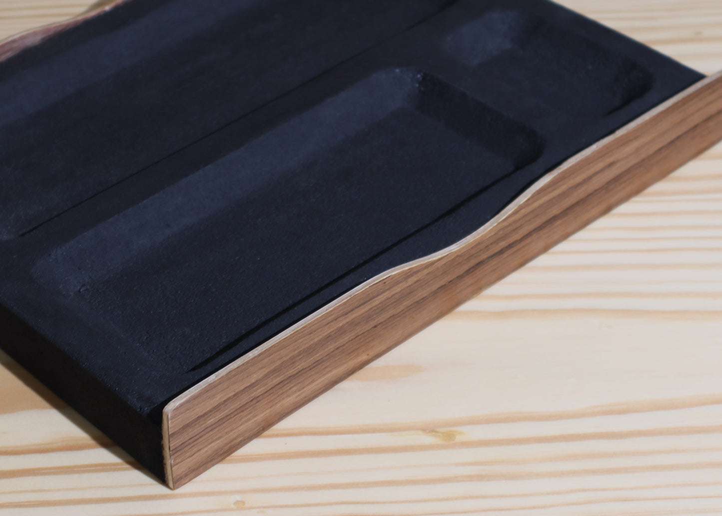 DeskVue Hand-Carved DeskTray, No-joints