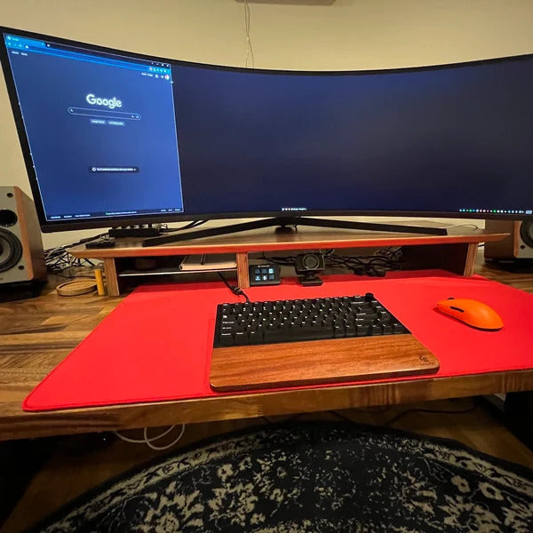 15" Wide Gaming Deskshelf | Riser for Broad stand Monitors | For Ultrawide Curved displays | Samsung Odyssey | Acer Predator | ASUS ROG