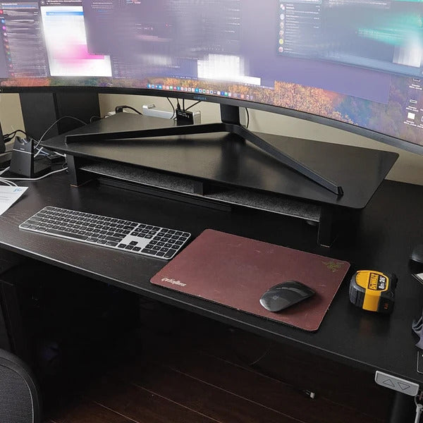 15" Wide Gaming Deskshelf | Riser for Broad stand Monitors | For Ultrawide Curved displays | Samsung Odyssey | Acer Predator | ASUS ROG
