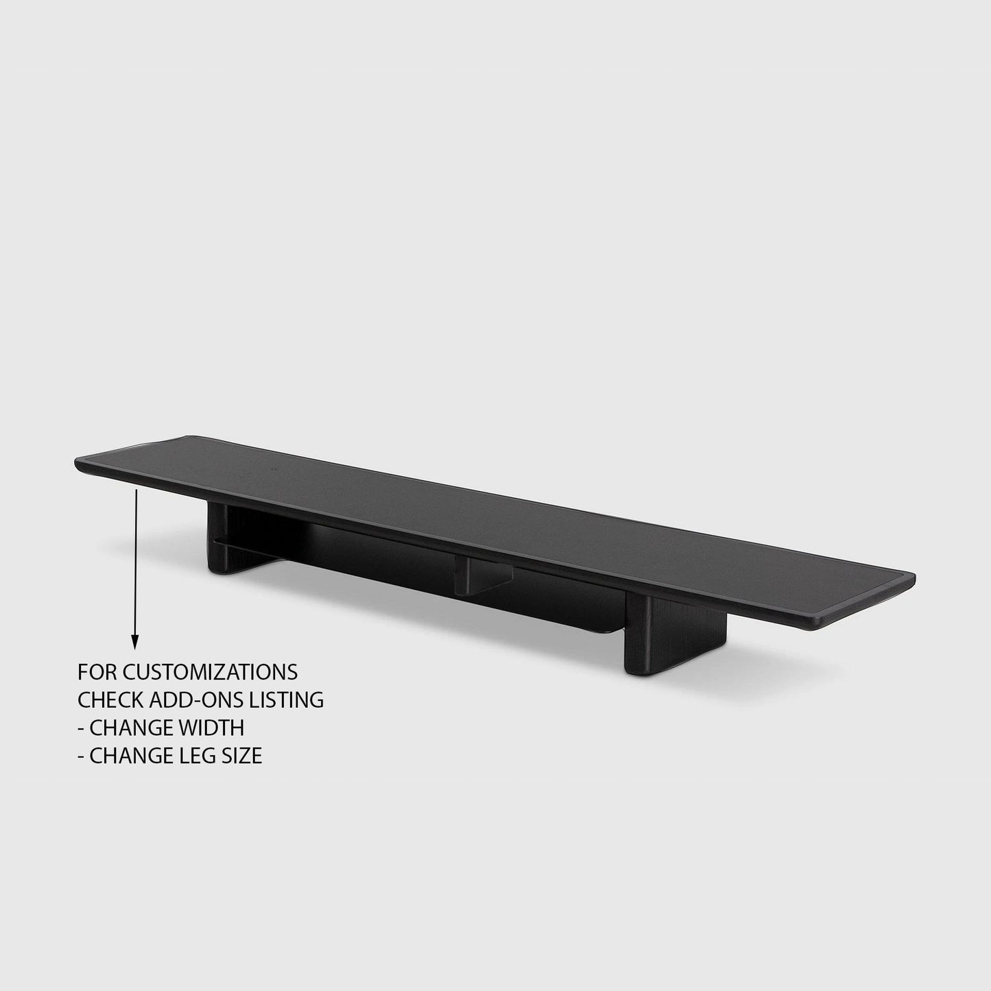 46", 36", 42", 30" Solidwood Desk Lift for dual or single monitors | Handmade engraved metal plate | Wooden display risers | Office Decor