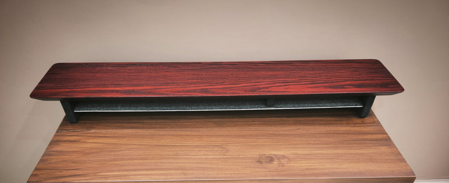 DeskVue Desk Shelf (46'') Dual Wooden Monitor Stand