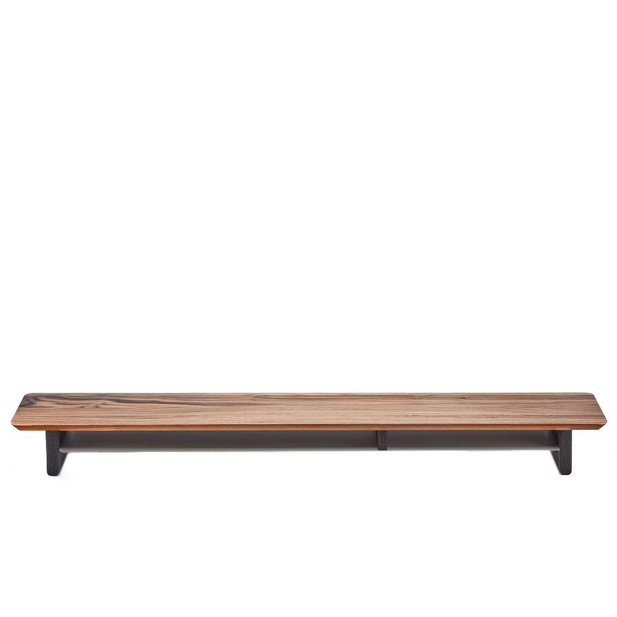 46" Solidwood Desk Shelf for dual monitors | Minimalist wooden Monitor Riser | Home Office Storage organization | Wooden display risers