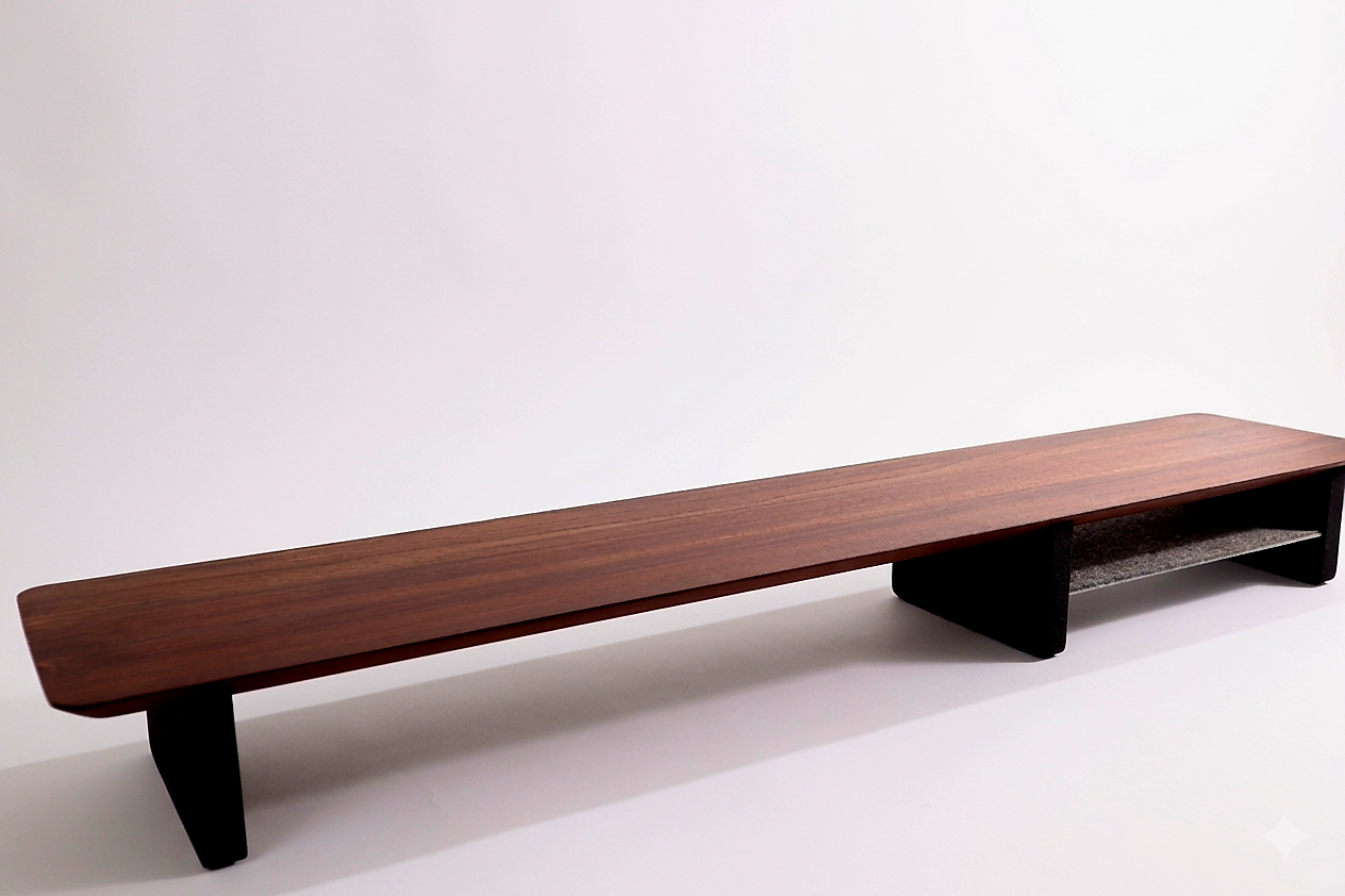 58" and 46" Desk Shelf with Undershelf | Dual Monitor Stand | Large Working Station | Riser