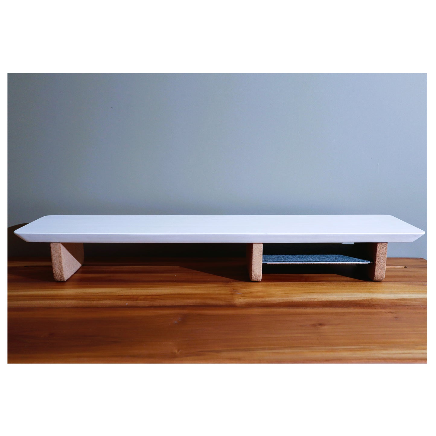 36" and 42" Desk Shelf with Undershelf | Monitor Stand | Medium Working Station | Risers