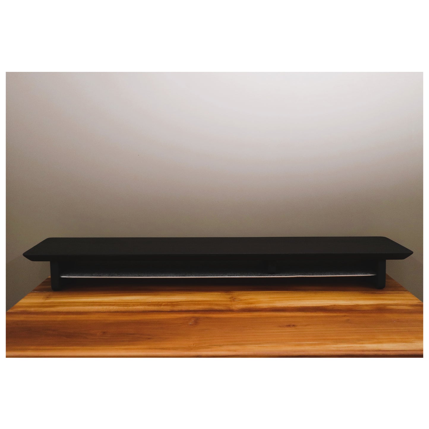 58" and 46" Desk Shelf with Undershelf | Dual Monitor Stand | Large Working Station | Riser