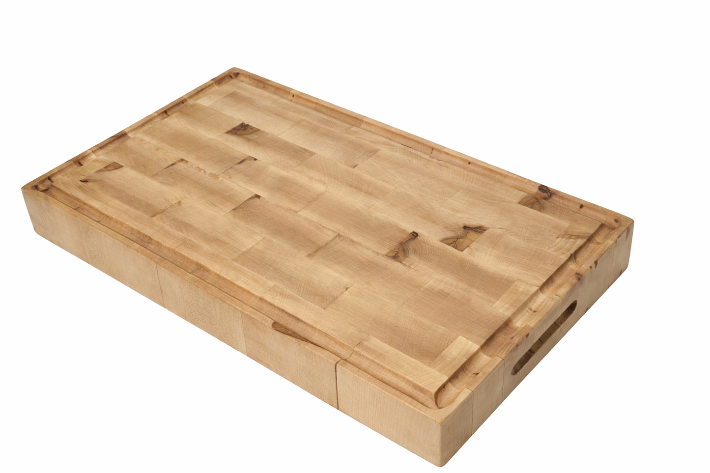 End Grain Teak Cutting Board | Butcher Block with Juice Groove