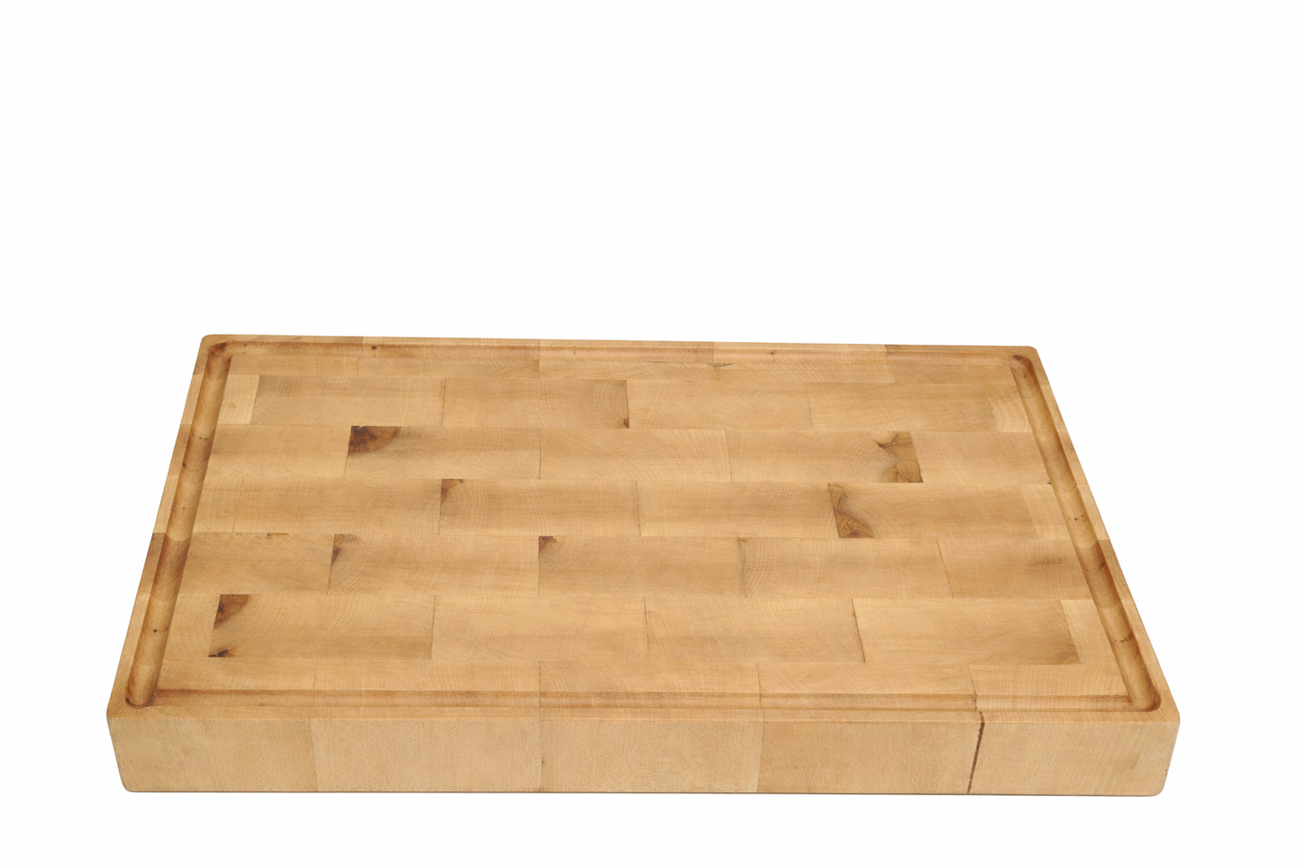 End Grain Teak Cutting Board | Butcher Block with Juice Groove