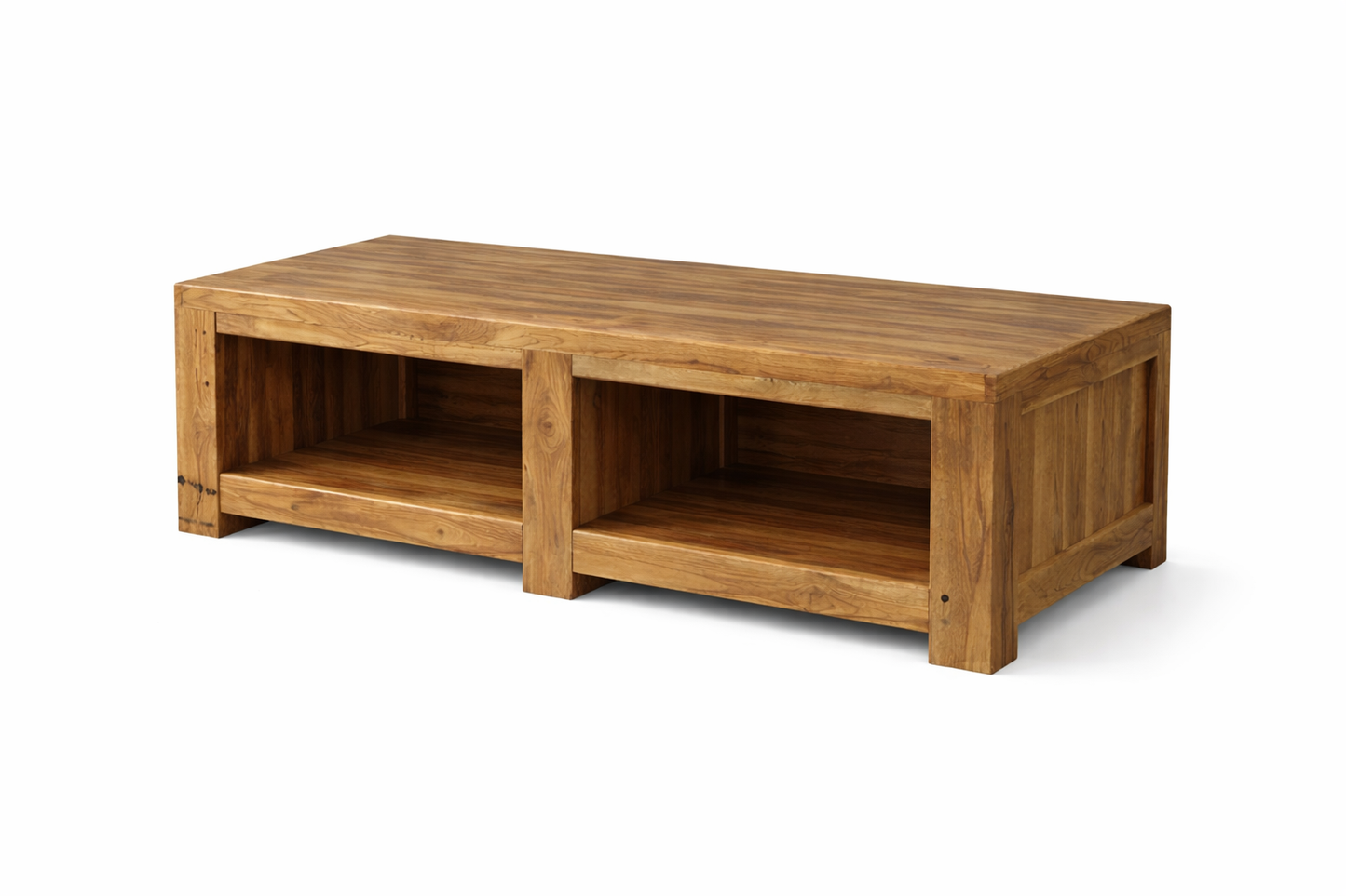 Deskvue  Solidwood Laundry Room Washer Dryer Pedestal | Anti-Skid Mat | Teakwood |