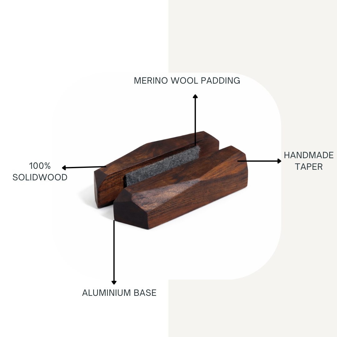 Deskvue Solid Wood Laptop Dock | Diamond Cut | Office Decor | Minimal Desk Space Saving