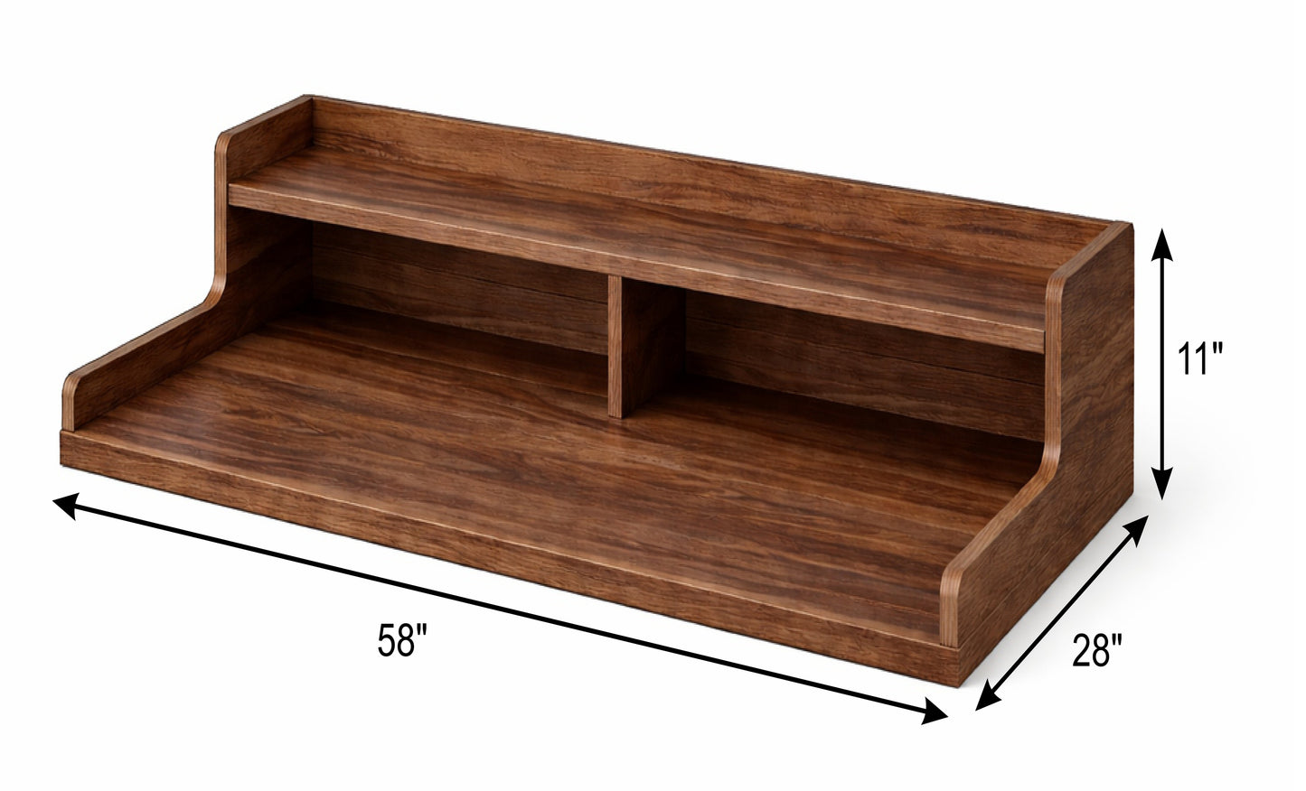 Deskvue Laundry Room Washer Dryer Topper | 2-Tier Shelf | Waterproof | Custom Size Available