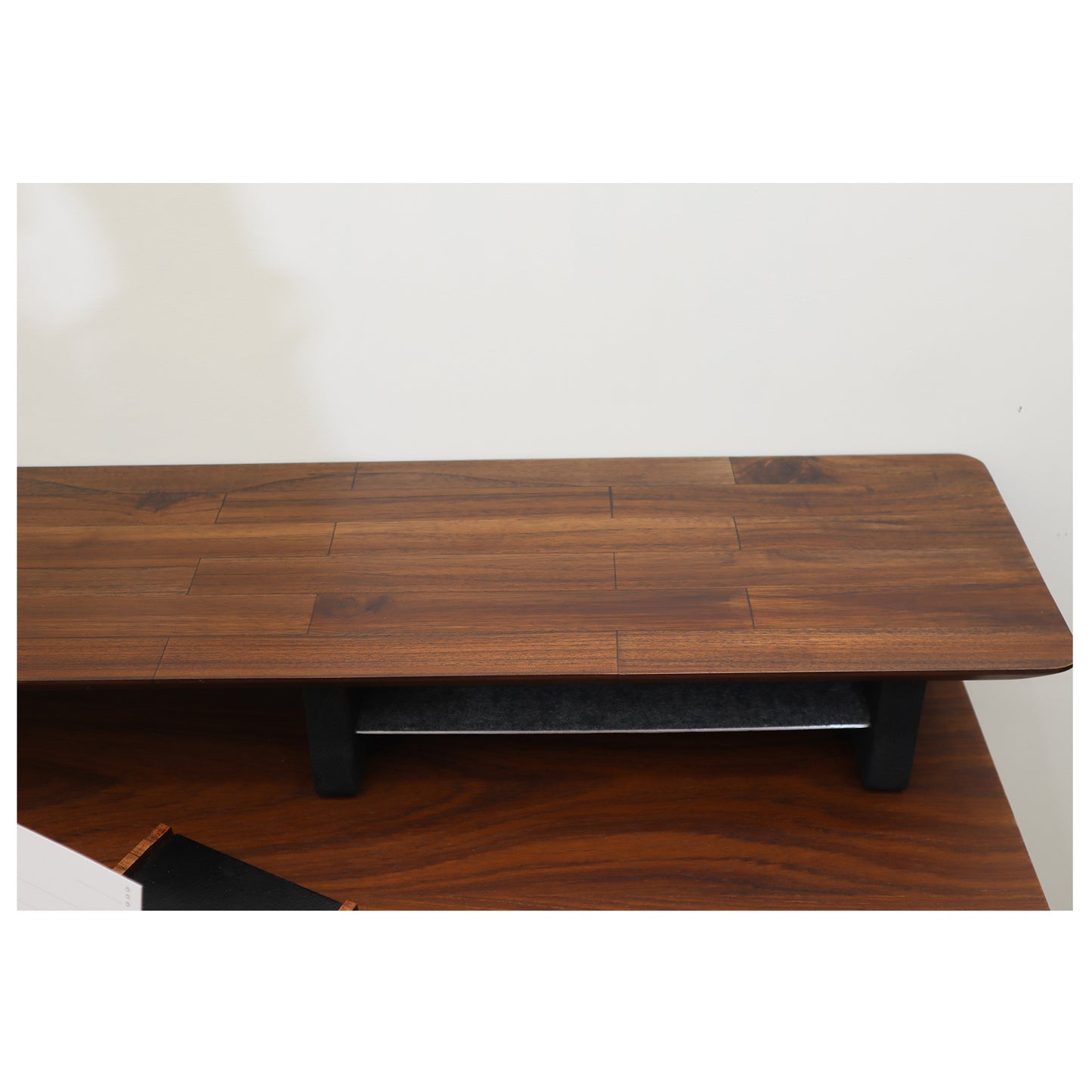 Ikea Karlby Styled Solidwood Deskshelf | 100% SolidWood handmade each piece | Dual Monitor Stand for premium Desk Decor with Undershelf | 6 Sizes