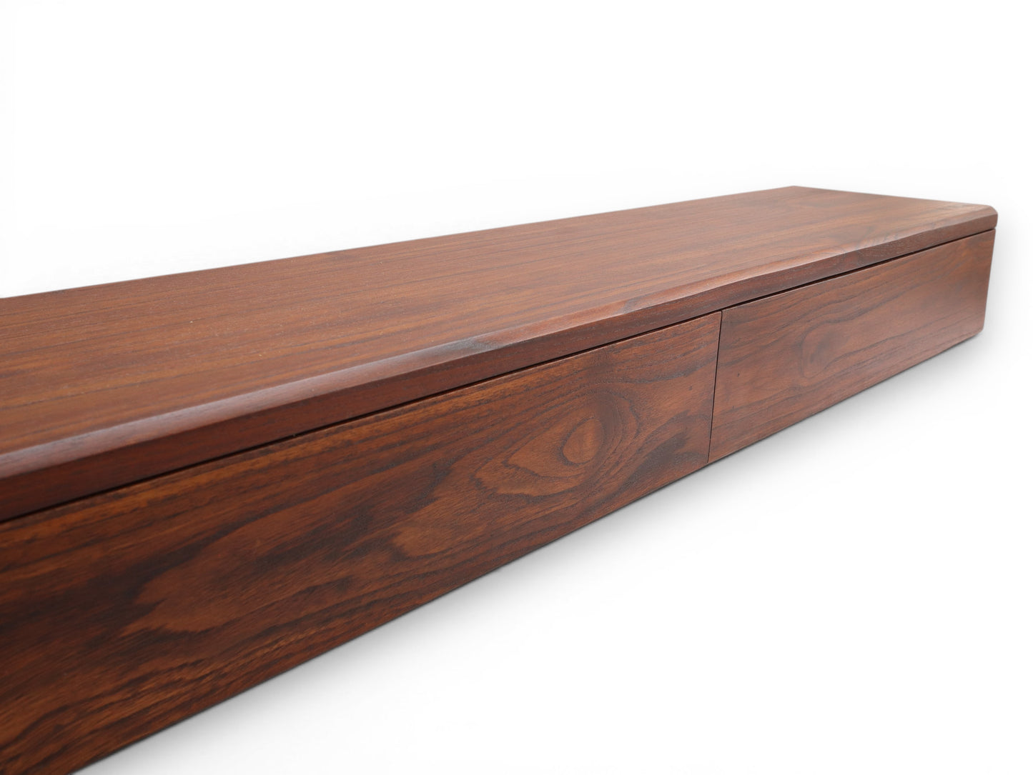 Deskvue Teakwood Monitor Stand | 2 Drawer with Cork Inserts | Workspace and Gaming Setup Organizer | No Assembly Required | Japanese Craftsmanship inspired |