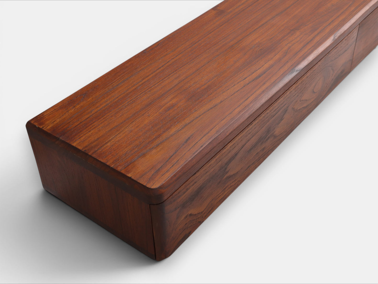 Deskvue Teakwood Monitor Stand | 2 Drawer with Cork Inserts | Workspace and Gaming Setup Organizer | No Assembly Required | Japanese Craftsmanship inspired |