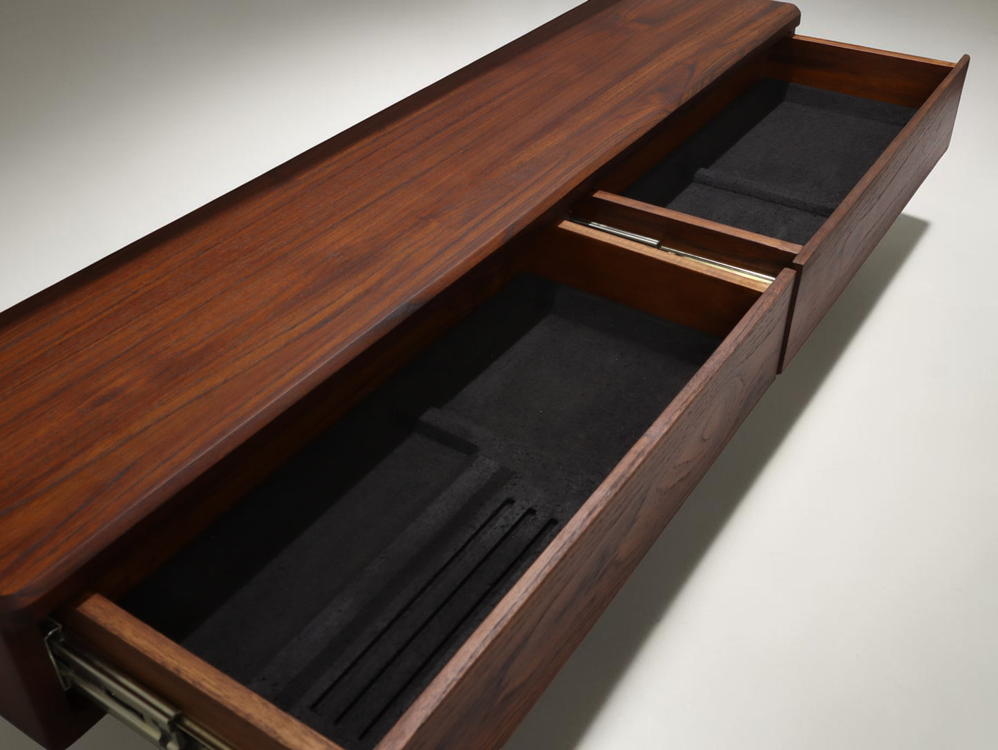 Deskvue Teakwood Monitor Stand | 2 Drawer with Cork Inserts | Workspace and Gaming Setup Organizer | No Assembly Required | Japanese Craftsmanship inspired |