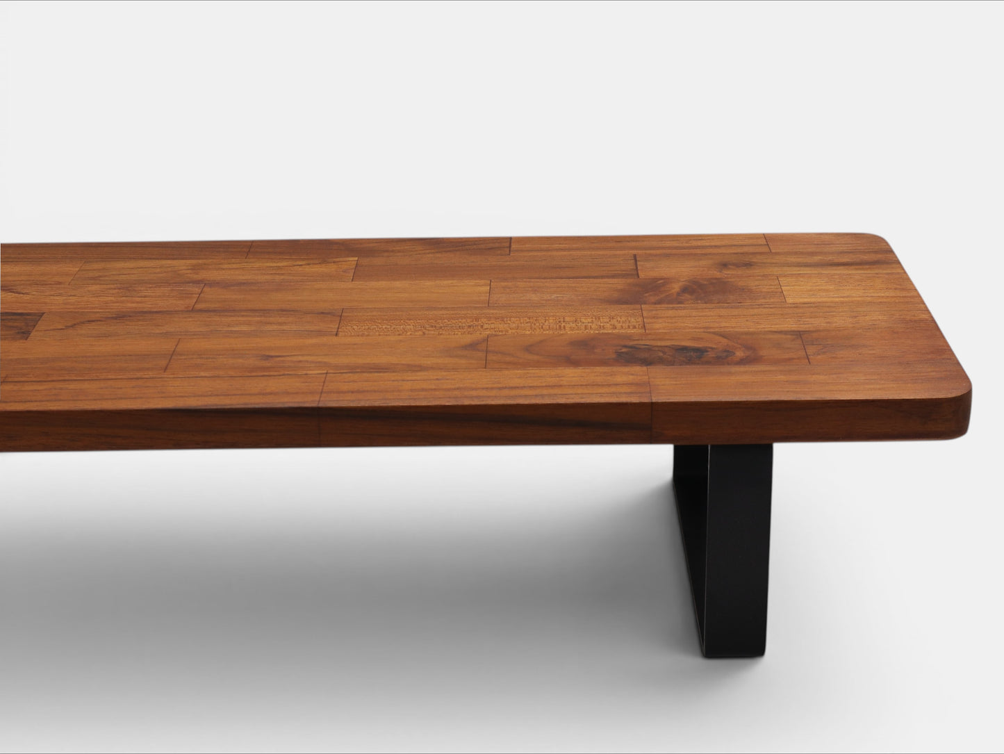 Deskvue Handmade Wooden Monitor Stand with Metal Legs | Solid Wood Monitor Riser for Desk | Ergonomic Laptop & Monitor Shelf | Rounded Edges |