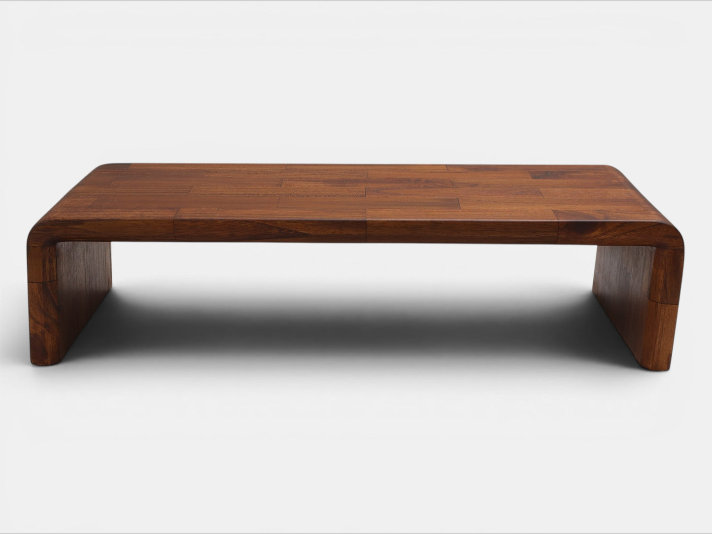 Deskvue Solid Wooden Computer Monitor Stand | Handmade Wooden Monitor Riser with Rounded Edges | Karlby Styled | Desktop Organizer | Ergonomic Desk Shelf |
