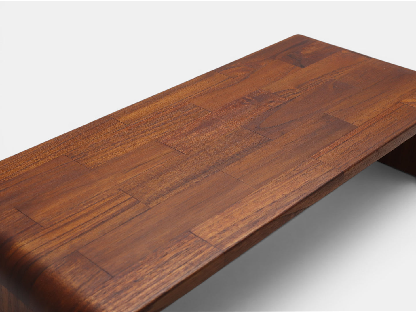 Deskvue Solid Wooden Computer Monitor Stand | Handmade Wooden Monitor Riser with Rounded Edges | Karlby Styled | Desktop Organizer | Ergonomic Desk Shelf |