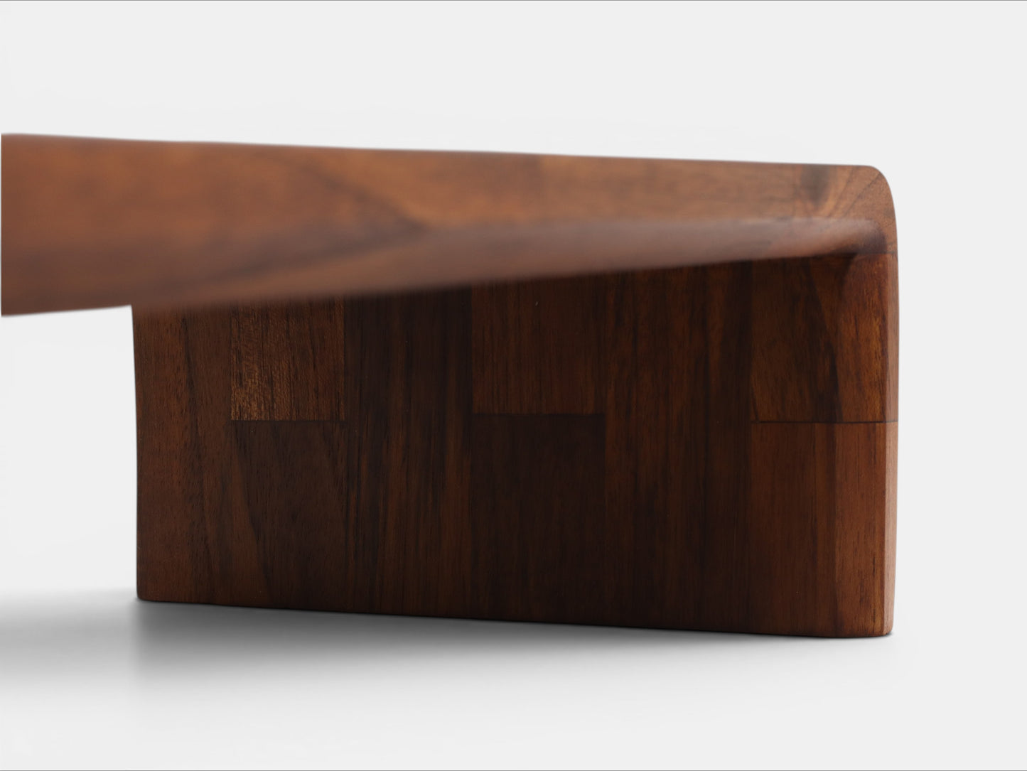 Deskvue Solid Wooden Computer Monitor Stand | Handmade Wooden Monitor Riser with Rounded Edges | Karlby Styled | Desktop Organizer | Ergonomic Desk Shelf |