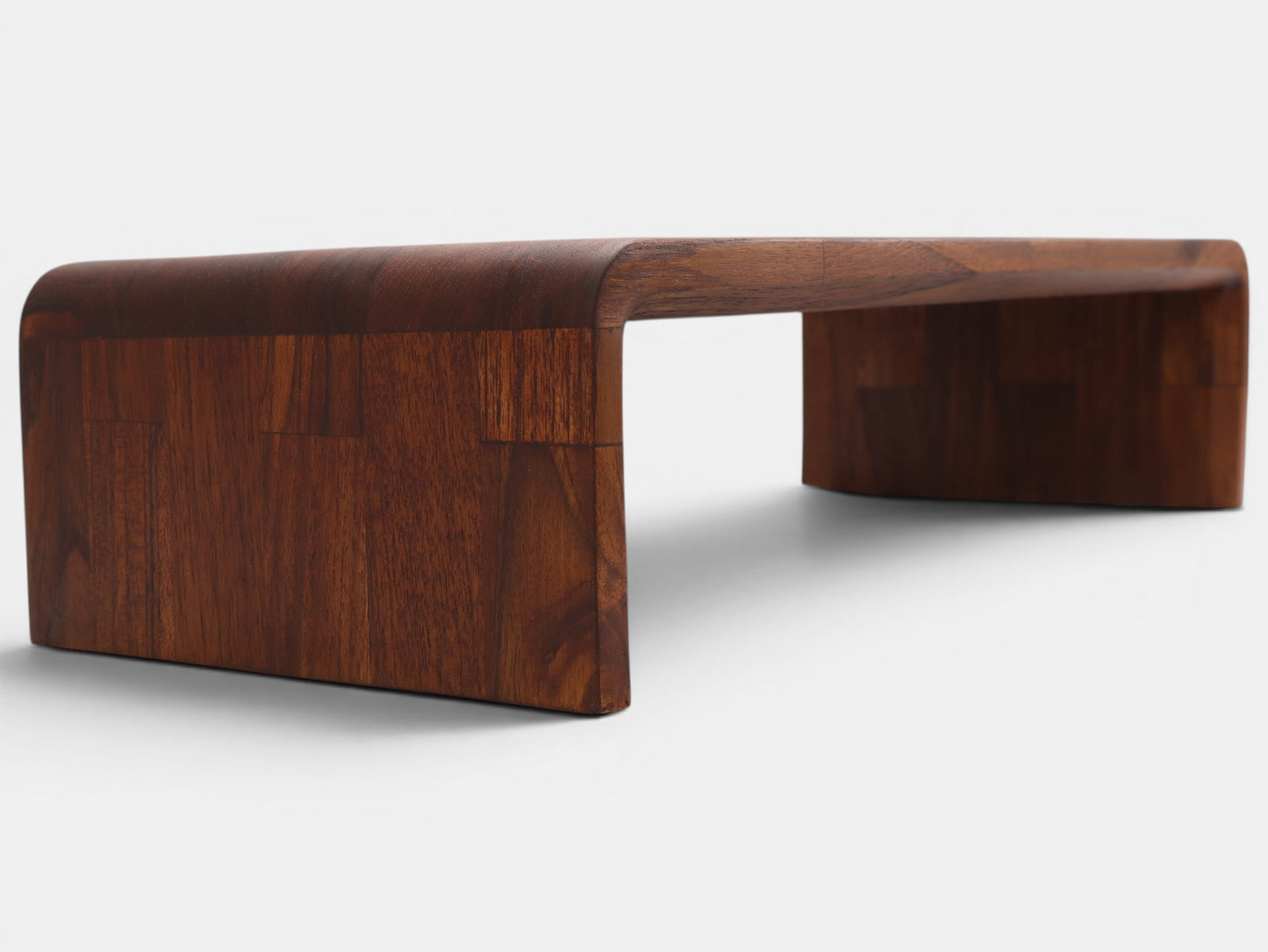 Deskvue Solid Wooden Computer Monitor Stand | Handmade Wooden Monitor Riser with Rounded Edges | Karlby Styled | Desktop Organizer | Ergonomic Desk Shelf |