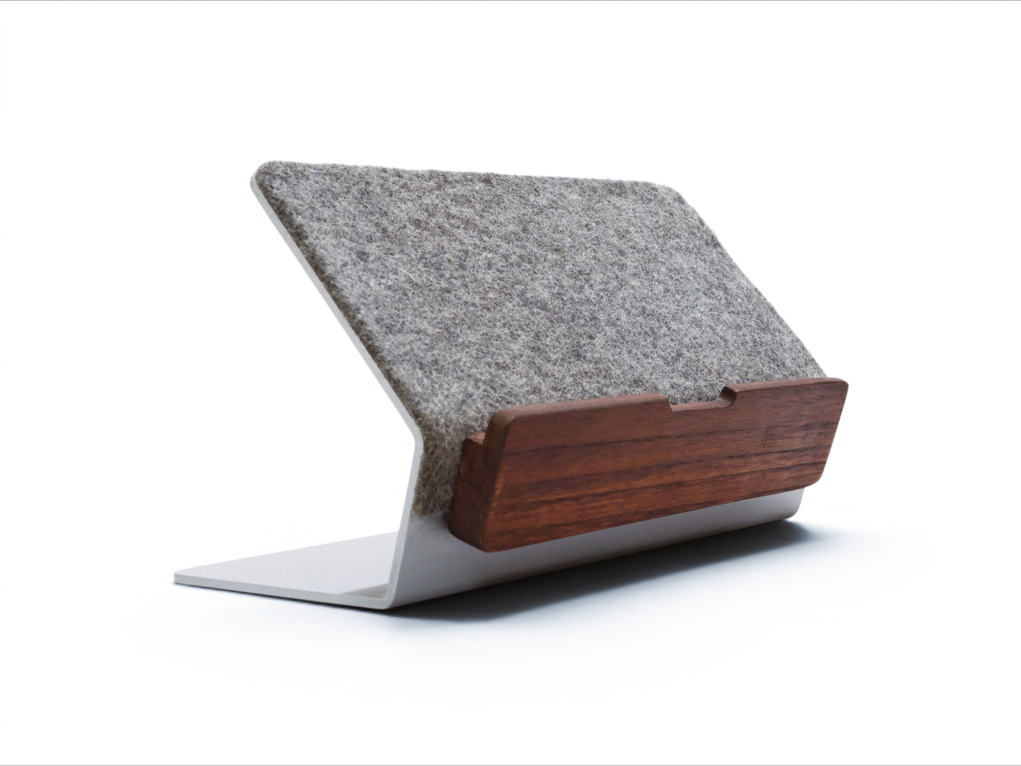 Aluminium Desk Stand with Felt Lining | Ergonomic Tablet Stand for Ipads, Galaxy Tabs, Lenovo Tabs | Ergonomic Laptop Riser for MacBook, Ideapads, Galaxy Book | Grovemade Inspired |