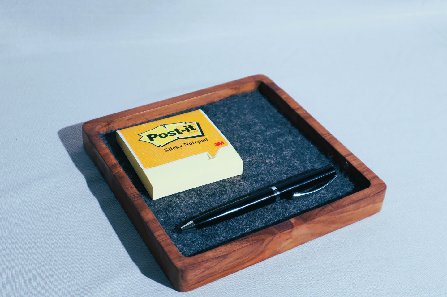 DeskVue SolidWood Valet Tray | Desk Accessories | No-Joints | Wooden Table Organizer | DeskShelf Drawer | Handmade Storage | Minimalist tray