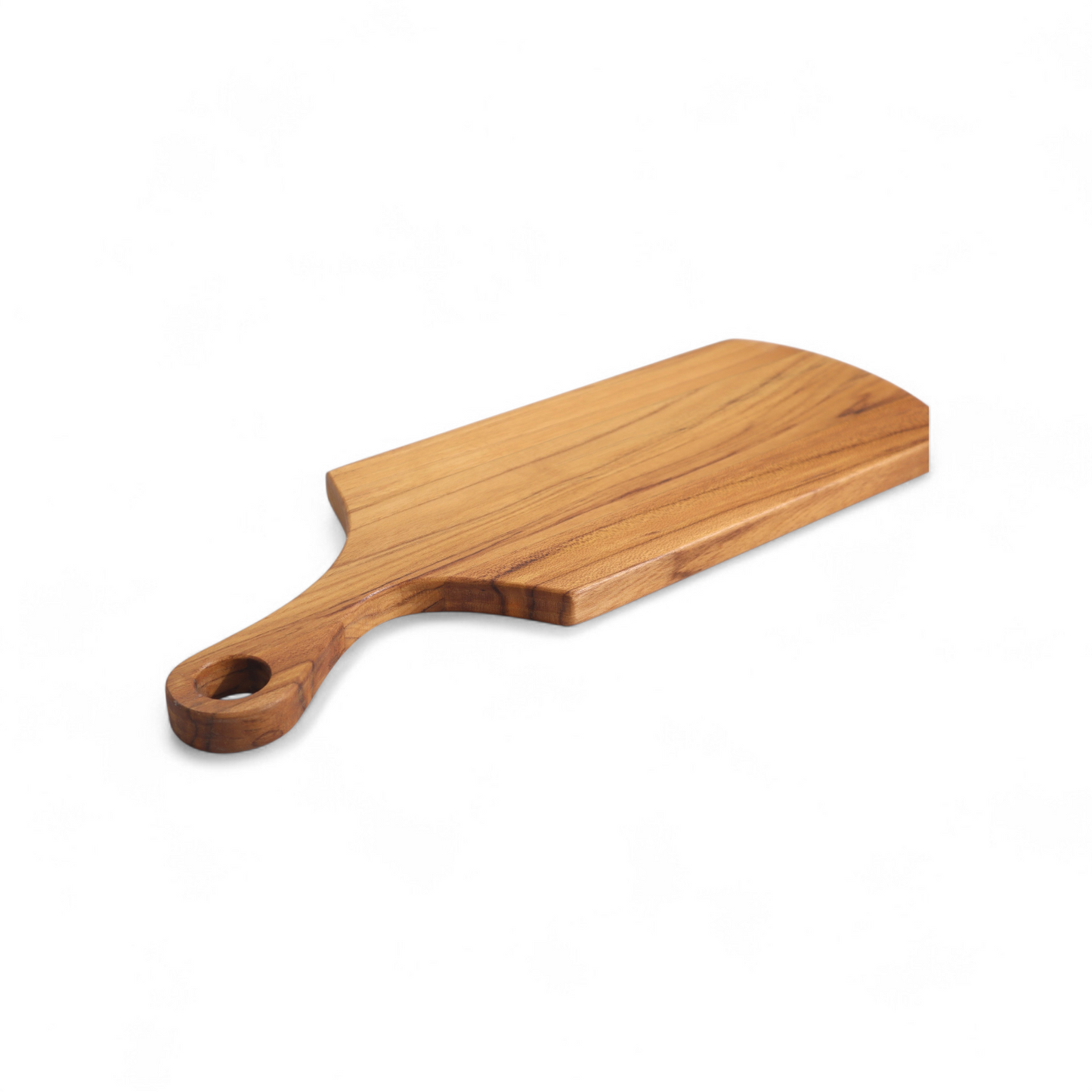 Solid Teak Cutting Board with Handle | Handmade Kitchen Chopping Board