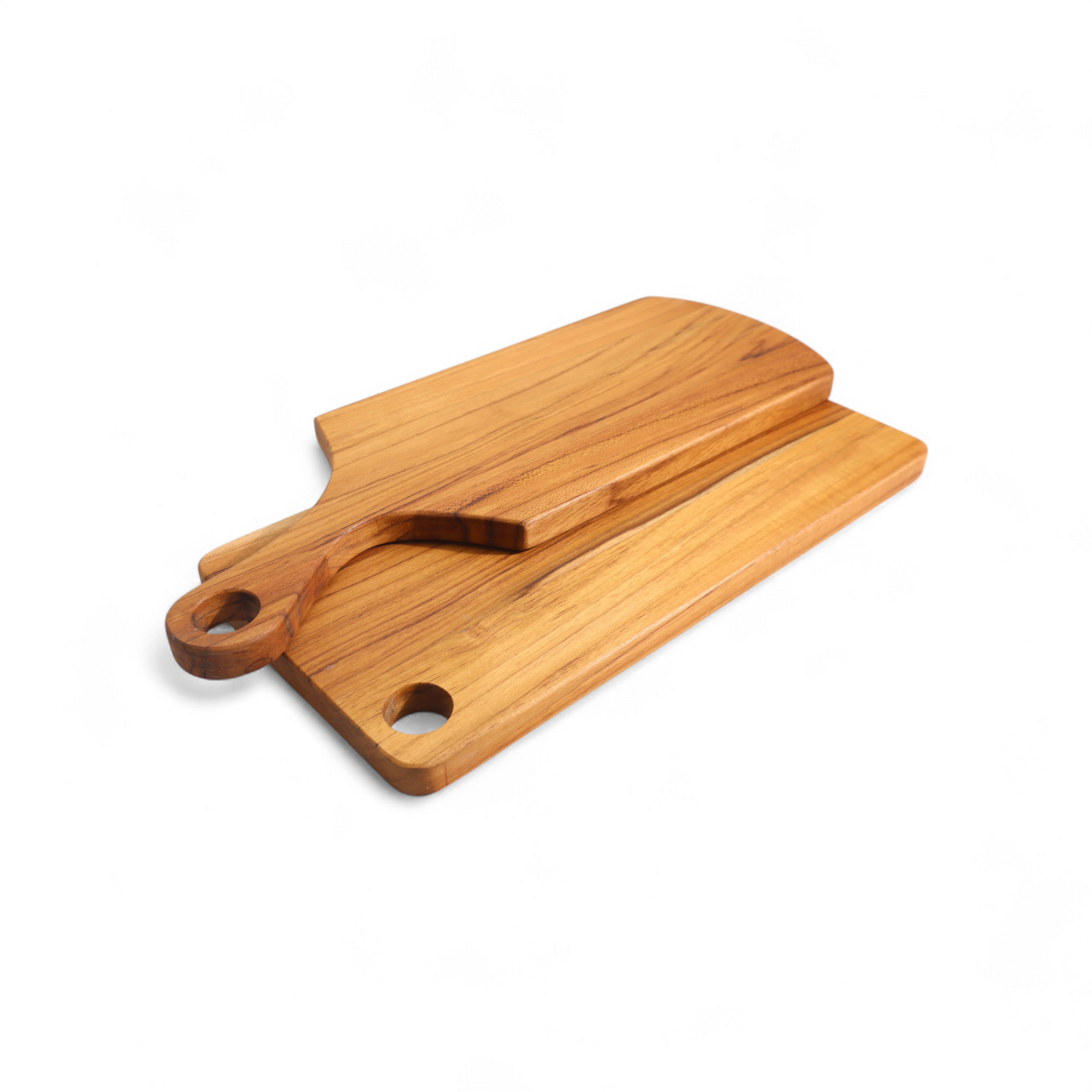 Solid Teak Cutting Board with Handle | Handmade Kitchen Chopping Board