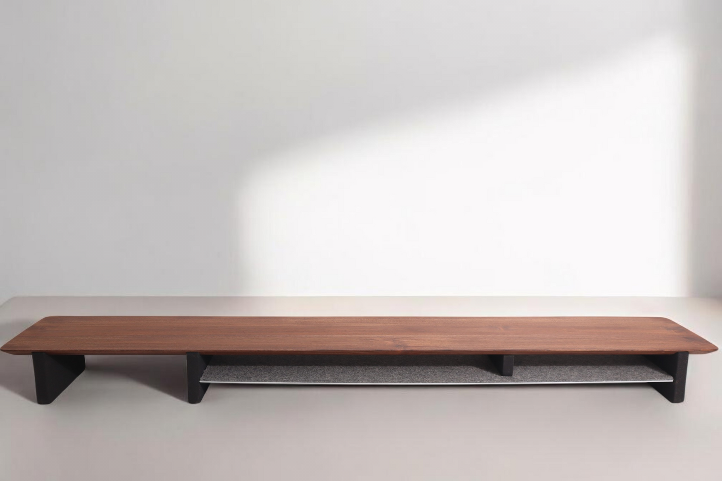 58" and 46" Desk Shelf with Undershelf | Dual Monitor Stand | Large Working Station | Riser