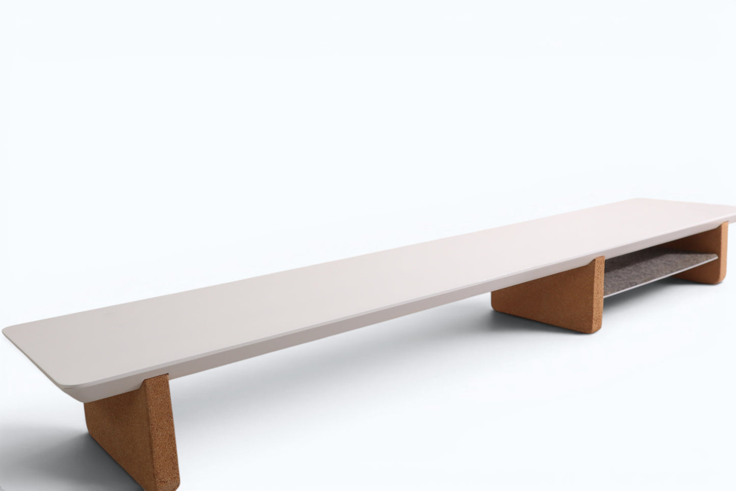 58" and 46" Desk Shelf with Undershelf | Dual Monitor Stand | Large Working Station | Riser