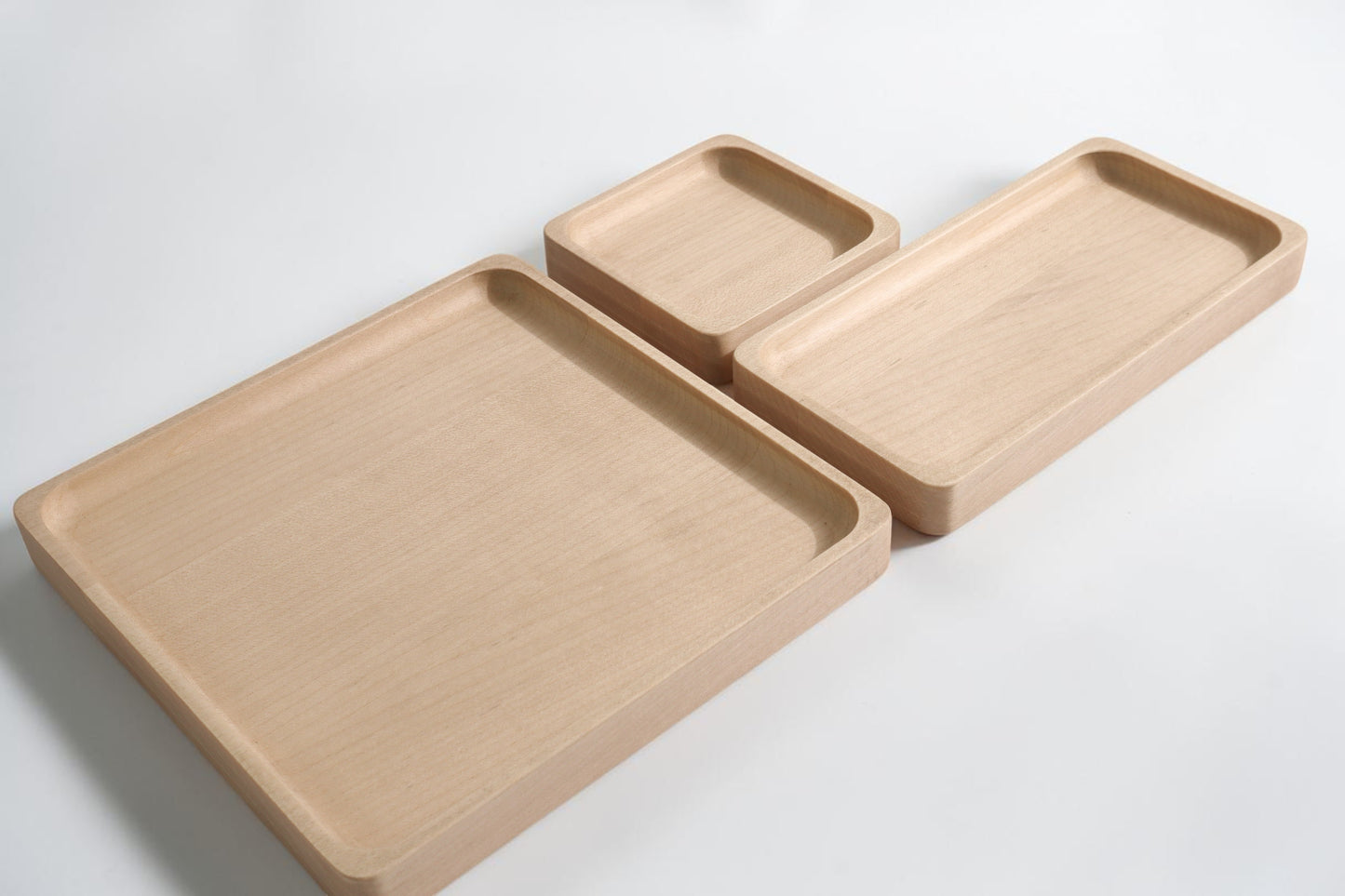 DeskVue SolidWood Valet Tray | Desk Accessories | Curvy Edge | Wooden Table Organizer | DeskShelf Drawer | Handmade Storage