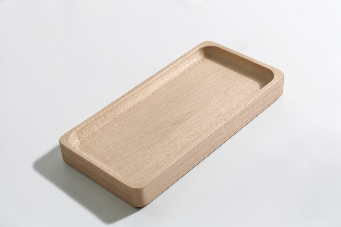 DeskVue SolidWood Valet Tray | Desk Accessories | Curvy Edge | Wooden Table Organizer | DeskShelf Drawer | Handmade Storage