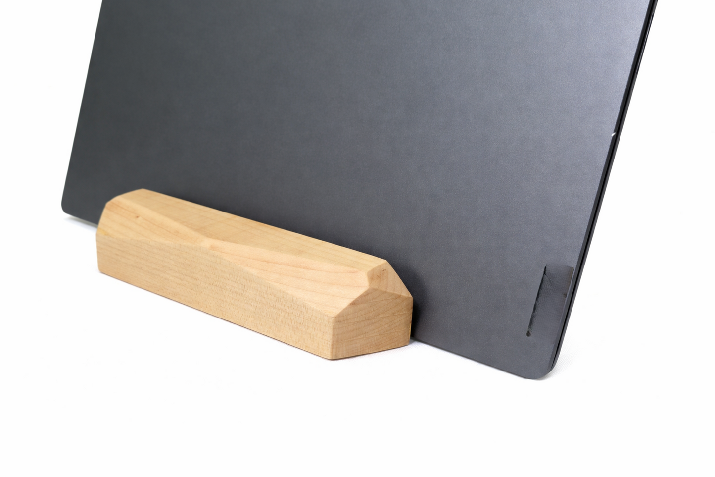 Deskvue Solid Wood Laptop Dock | Diamond Cut | Office Decor | Minimal Desk Space Saving