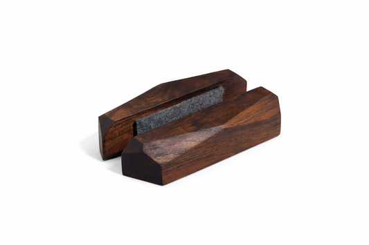 Deskvue Solid Wood Laptop Dock | Diamond Cut | Office Decor | Minimal Desk Space Saving