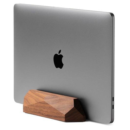 Deskvue Solid Wood Laptop Dock | Diamond Cut | Office Decor | Minimal Desk Space Saving