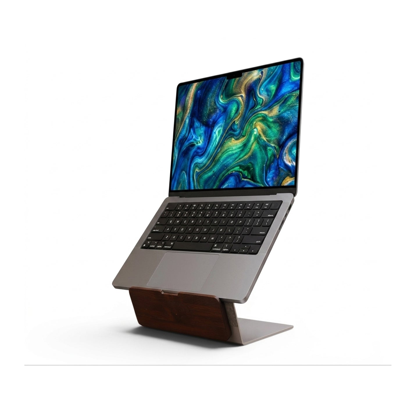 Aluminium Desk Stand with Felt Lining | Ergonomic Tablet Stand for Ipads, Galaxy Tabs, Lenovo Tabs | Ergonomic Laptop Riser for MacBook, Ideapads, Galaxy Book | Grovemade Inspired |