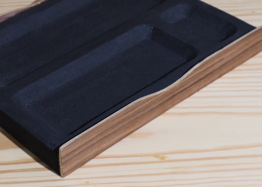 DeskVue Hand-Carved DeskTray, No-joints