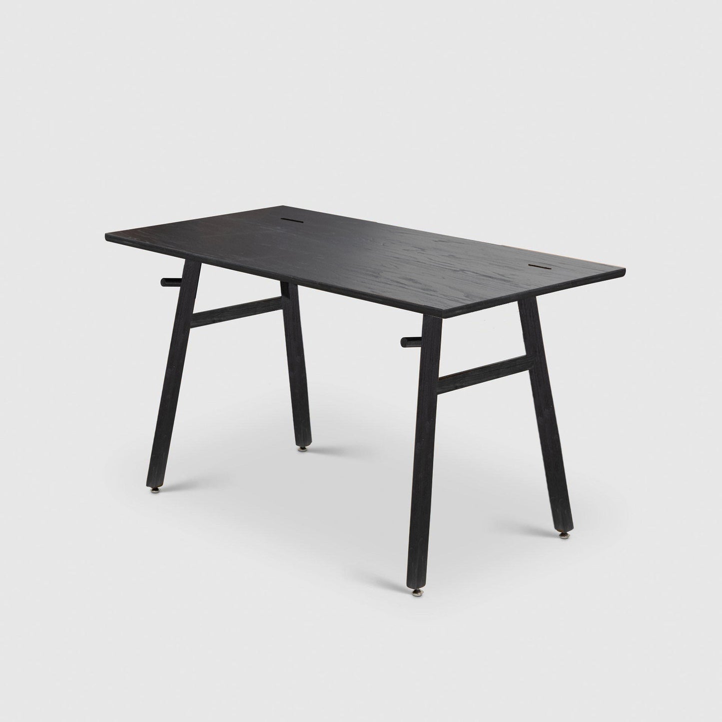 Solid Wooden Writing Desk Setup