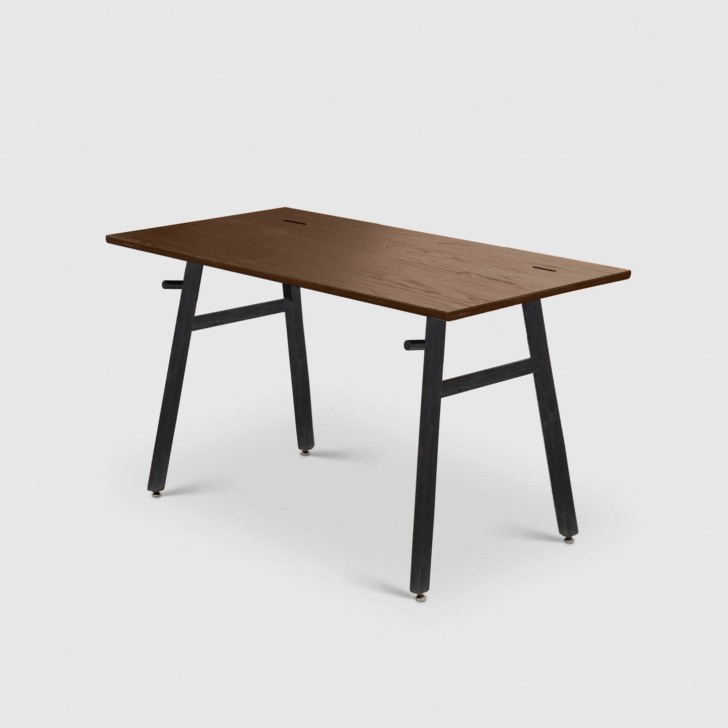 Solid Wooden Writing Desk Setup