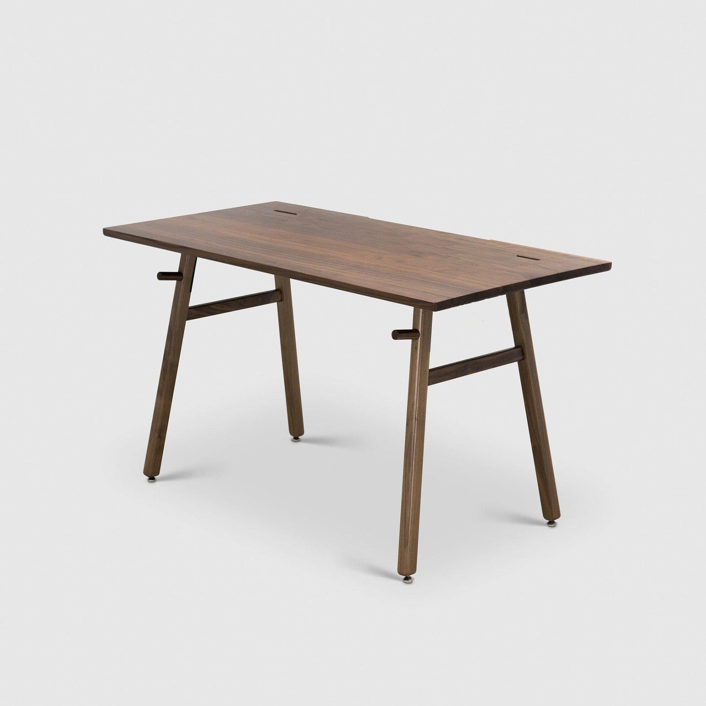Solid Wooden Writing Desk Setup